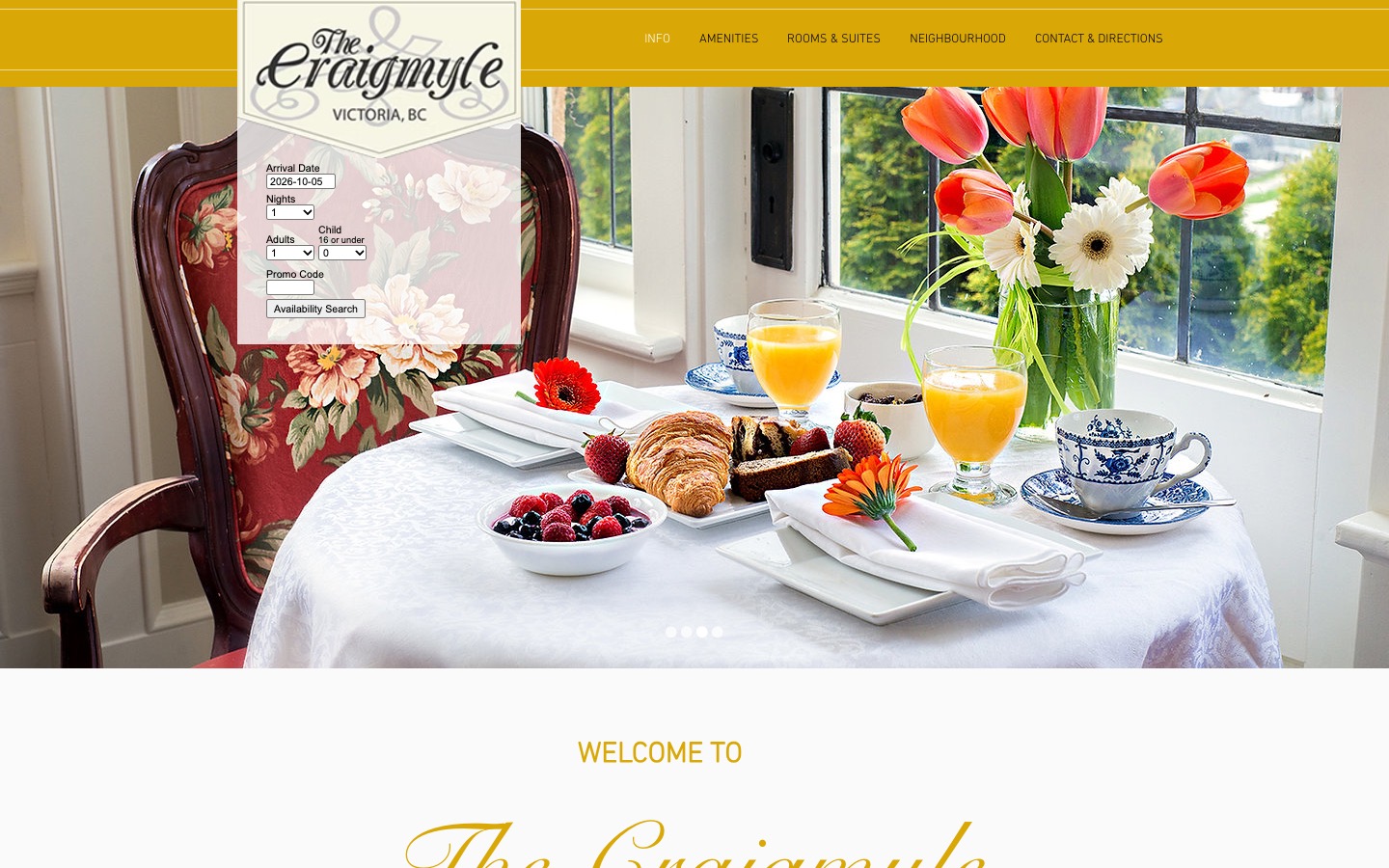 The current homepage